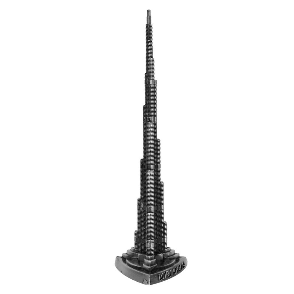 Burj Khalifa Tower Model Alloy Miniature Dubai Tower Model Arts Craft Office Home Desktop Decor