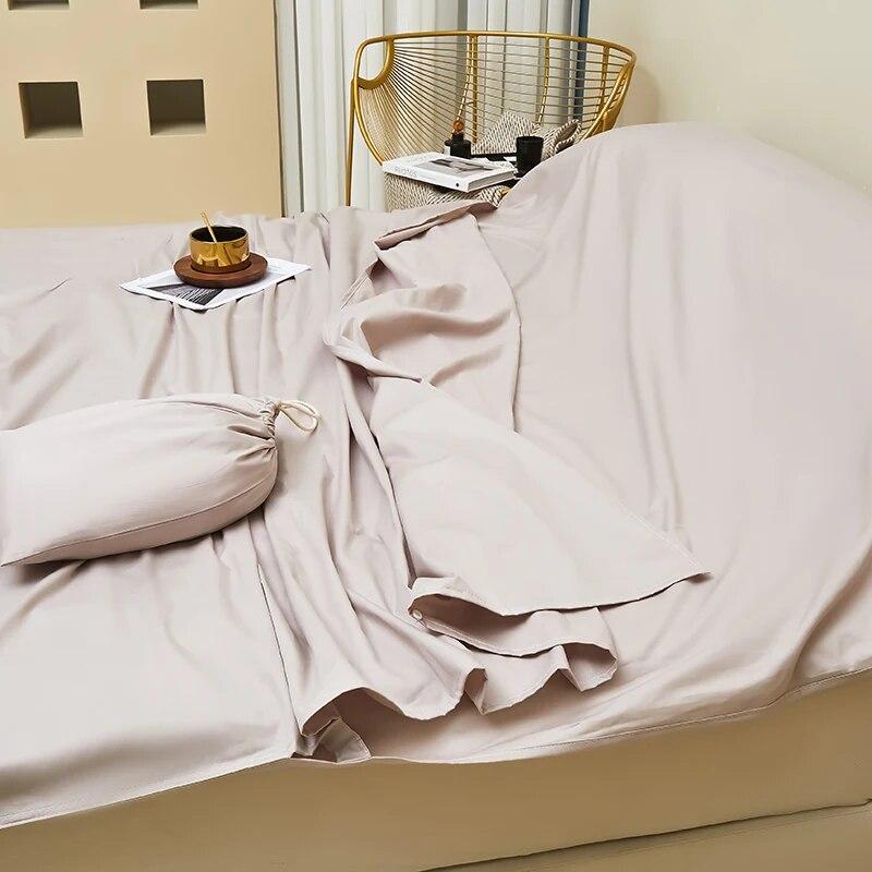 

Dreamreal спальный мешок из египетского хлопка с вкладышем для общежитий, отелей, дома, дорожная простыня, легкая дышащая простыня, спальный мешок 80x210cm