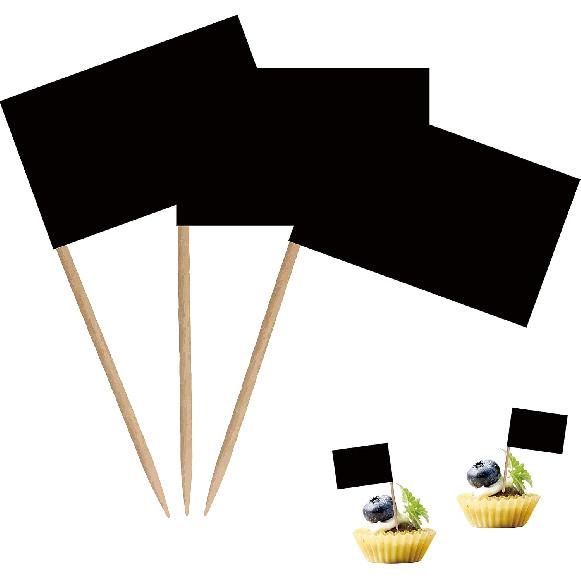 Blank Toothpick Flag Small Mini Labeling Marking DIY Stick Flags for Cocktail Fruit Cupcakes Toppers Food Decorations,100 Pack(White)