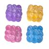 Clear Beaded Cube Squeeze Toy Anxiety Relief Sensory Stress Sugar Ball Soft Stretchy Cube Pinch Toy Home Office Relaxation Tool