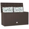 Garden Storage Box Brown 114 X 47 X 60 Cm