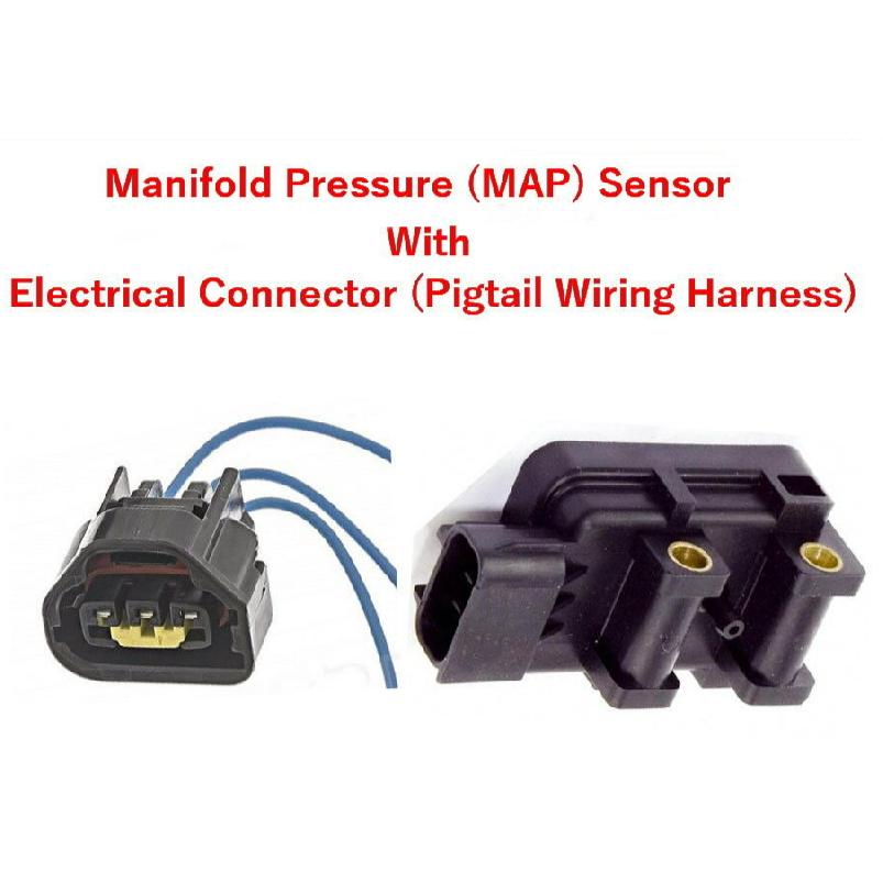 Manifold Absolute Pressure Sensor (MAP) W/ Connector Fits:Dodge Dodge Ram & Jeep