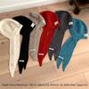 Creative Gift Casual Knitted Beanies Cap Portable Y2K Style Beret Cap Warm Solid Color Balaclava Cap Women
