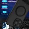 UYUXIO Magnetic Phone Case with Metal Kickstand for iPhone 17 16 Pro Max 15 14 Plus 13 12 Mini Stand Cases Cover with Holder