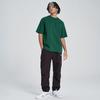 Reebok Fashionable Loose Fit Knit Round Neck Short Sleeve T-Shirt With Letter Print On The Back Unisex T-Shirts Dark-Green 24SRM411UGL1