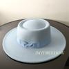 Fedora Hat for Women Men Flat Top Concave Design Autumn Winter Bow Tie Jazz Hat Colorful Unisex Fedora Wide Brim Hat Panama 2022