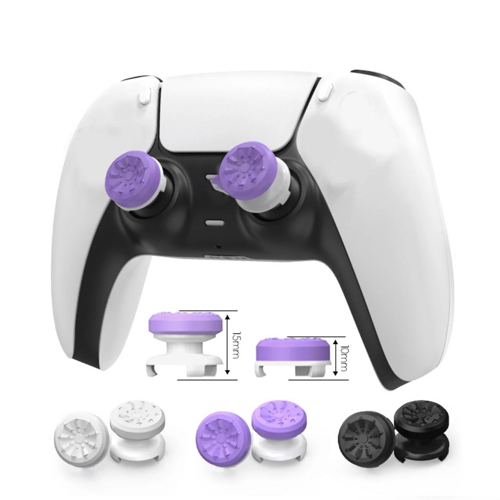 2PCS High-Rise Silicone Caps for Sony PlayStation 4 PlayStation 5 Joystick Controller Protective Analog Stickers for PS5 PS4