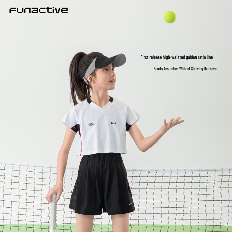 FUN ACTIVE Girls' Quick-Dry Tennis Sport T-Shirt