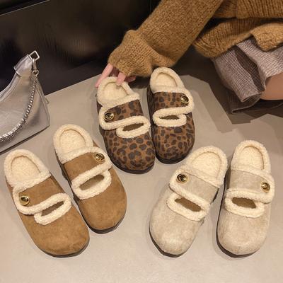 New Product Sense Flat Bottom Fluffy Shoes Women Wear In Autumn and Winter, New Cute New Velvet Soft Bottom Round Head Single Shoes