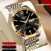 Swiss Dual Calendar Automatic Luminous Waterproof Steel Strap Men's Watch