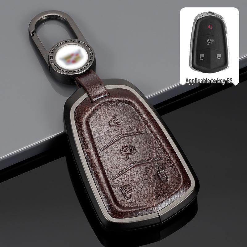 Cadillac Key Protective Shell: Fits XT4, XT5, XT6, CT4, CT5 - Original Car Key Cover with Buckle.