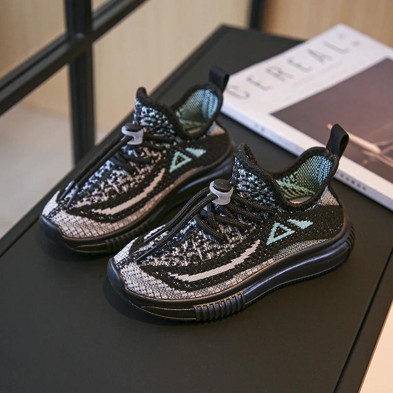 Children's Running Sneakers Breathable Lightweight Soft Non-slip Leisure Comfortable Walking Boys Girls Casual Shoes Single Net