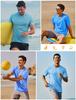 [TACVASEN] Men's Short-Sleeve T-Shirt, Training Wear, Tennis Shirt, Sports Shirt, Quick-Drying, Casual Wear, UV Protection, Half-Sleeve Top, Fitness,