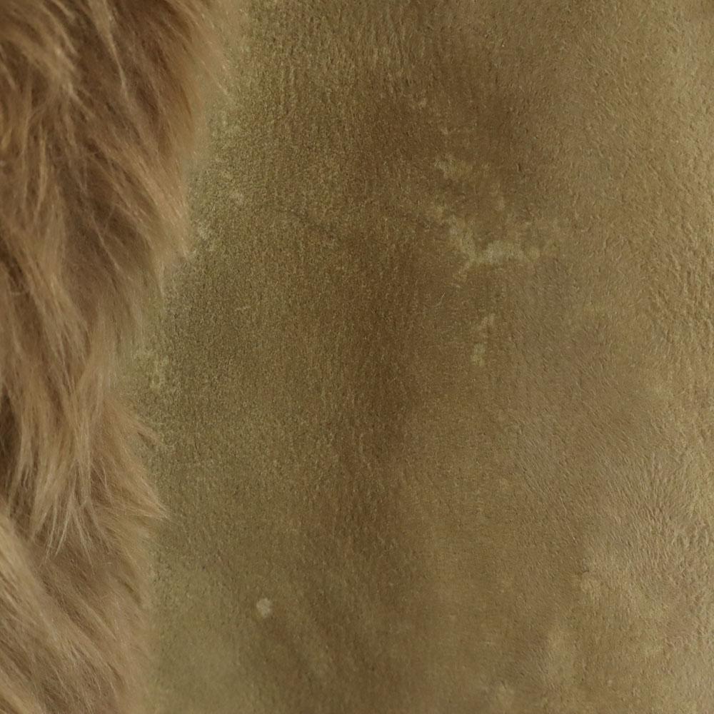 Loewe Made In Spain Mouton Best 44 Khaki Beige Women Used