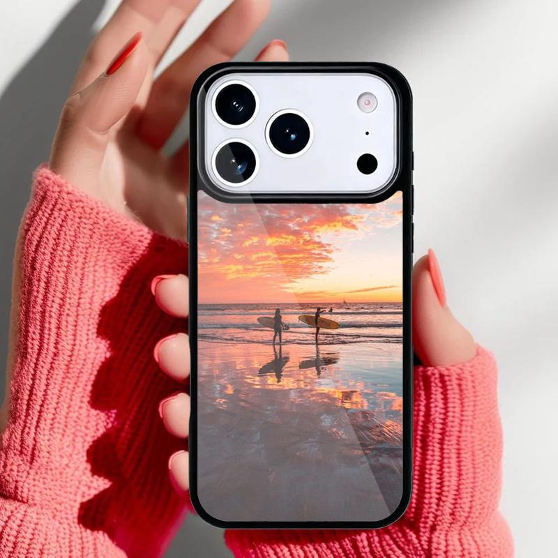 Love Summer Beach Phone Case for iPhone 17 16 15 14 13 Pro Max Back Cover for 12 11 Pro Coque