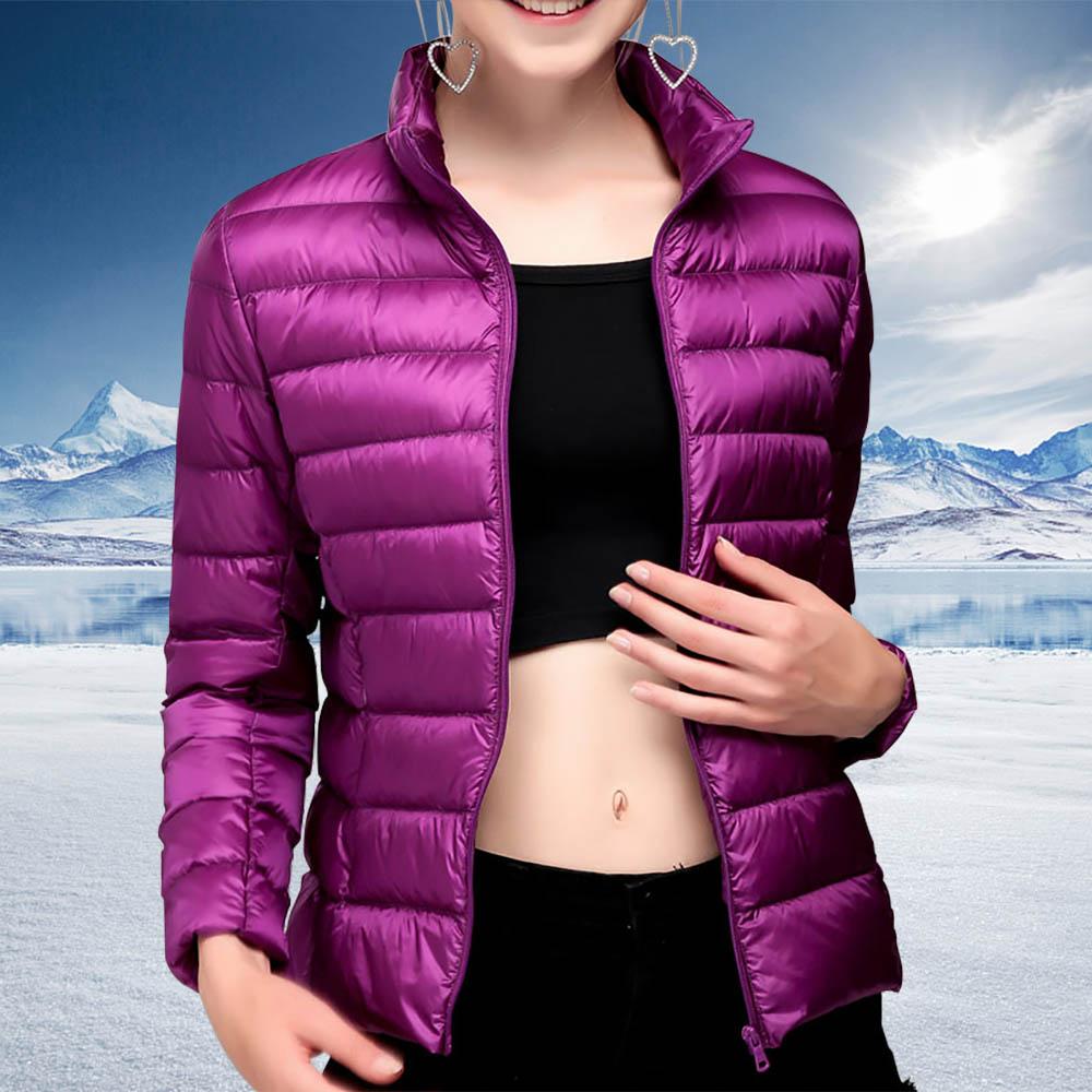 

Женский пуховик Зимнее короткое теплое тонкое модное однотонное пальто с капюшоном