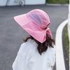 Wide Brim Children Bucket Hat Solid Color Summer Sun Hat Foldable Sunscreen Cap  Baby