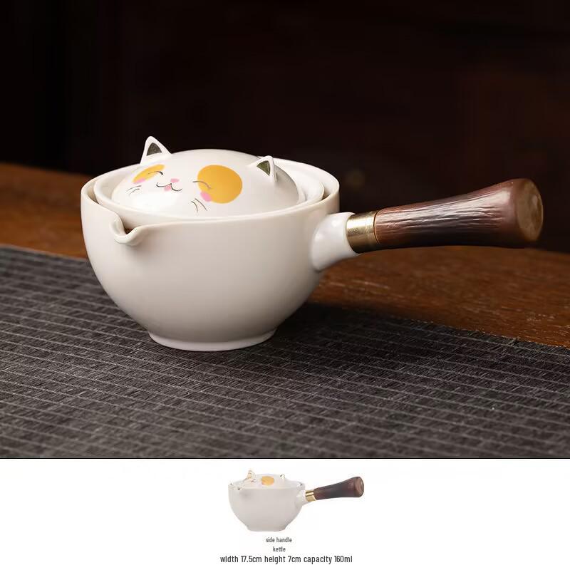 Xiaokang Portable Quick-Brew Travel Tea Set with Automatic Teapot