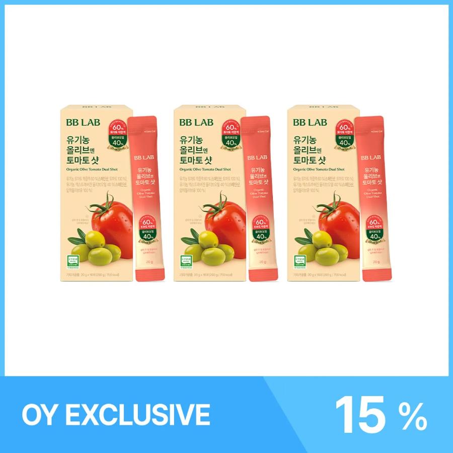 BB LAB Olive Tomato Shot 10 Sticks Triple Pack Healthy Drink Set