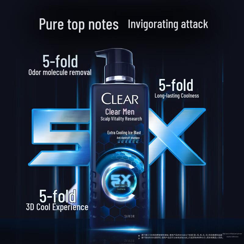 Clear Men's Icy Cool Anti-Dandruff Shampoo