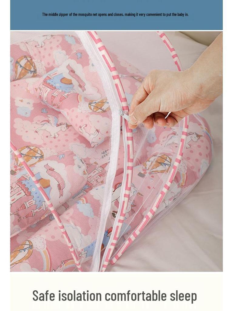 Tragbare bionische Schlafmatte für Neugeborene mit Moskitonetz für Kinderbett oder Bett
