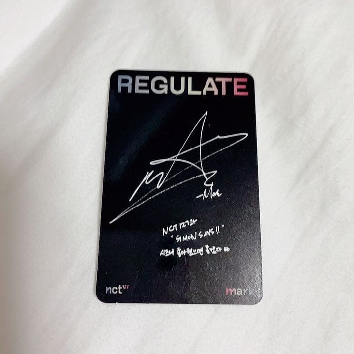 [USED] NCT127 Regulate Photocard Mark