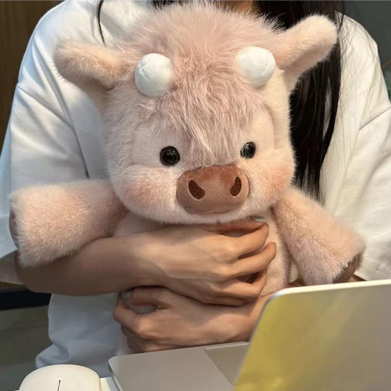 40cm Cute West Highland Calf Plush Toys Creative Run Fast Cartoon Soft Stuffed Animal Babys Appease Doll Pendat For Kid Gifts