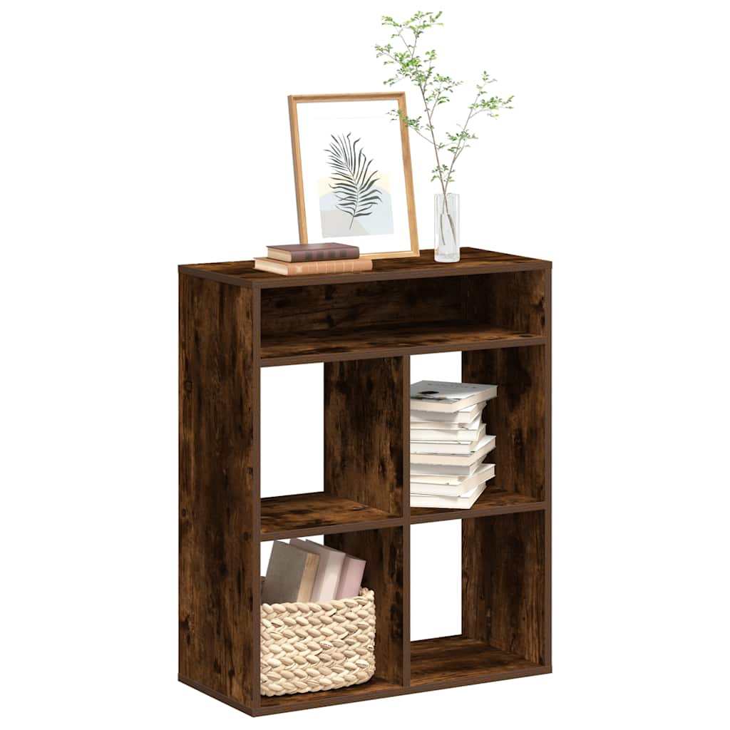Bookshelf Smoked Oak 66 x 31 x 80 cm Engineered Wood