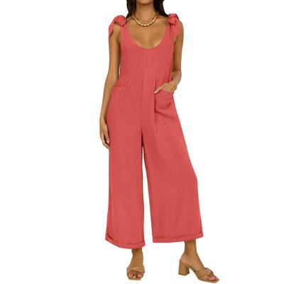 Womens Casual Jumpsuits  Sleeveless Tank Top Jumpsuit Long Rompers