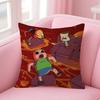 Cartoon CClarence fun  Pillow Cushion Cover Pillowcase Living Room Sofa Home Decor Customized