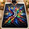Flanel Battaniye Juventus FC Sıcak Yumuşak Atkı Battaniye İç Mekan Kanepe Yatak Oturma Odası Kullanımı İçin