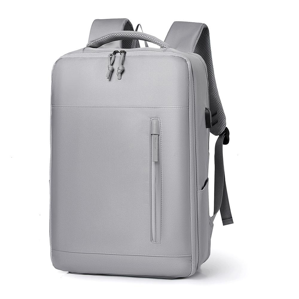 

Многофункциональный рюкзак, Простая сумка для компьютера для поездок на работу, Расширяемый школьный рюкзак для студентов большой вместимости, Дорожный рюкзак серый