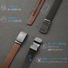 [CHAOREN] Men's Belt Set of 2 - Business - Large Sizes - Automatic Locking Belt - No Holes - Leather - Infinitely Adjustable - Suitable for Suits and