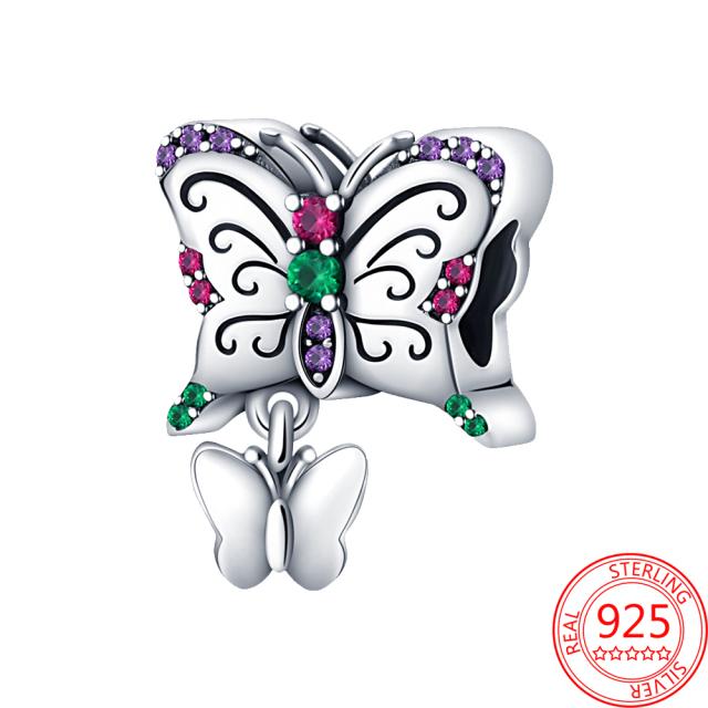 New 925 Sterling Silver Gold Padlock & Key Dangle Charm Fit  Original  Silver Bracelet Beads for Women Fine Jewelry Gift