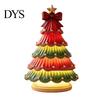 Portable Bedside Decorative Light Lighted Christmas Tree Tabletop Decor, Resin LED Artificial Xmas Ornament Branch with Warm Glow, USB Powered Holiday
