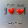 2er Set Herzförmige ABS Kühlschrankmagnete - Perfekt für Heimdeko & Valentinstagsgeschenk, Magnete für Kühlschrank