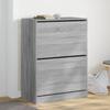 Shoe Cabinet with 2 Doors Grey Sonoma 80 x 42 x 108 cm