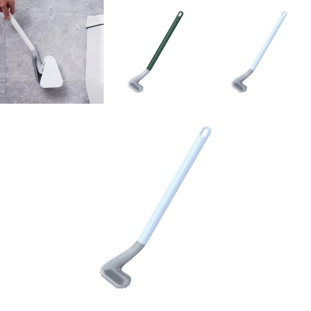 Toilet Brush For Golf Lovers Soft Rubber Bristles Extended Handle Leak-proof Base