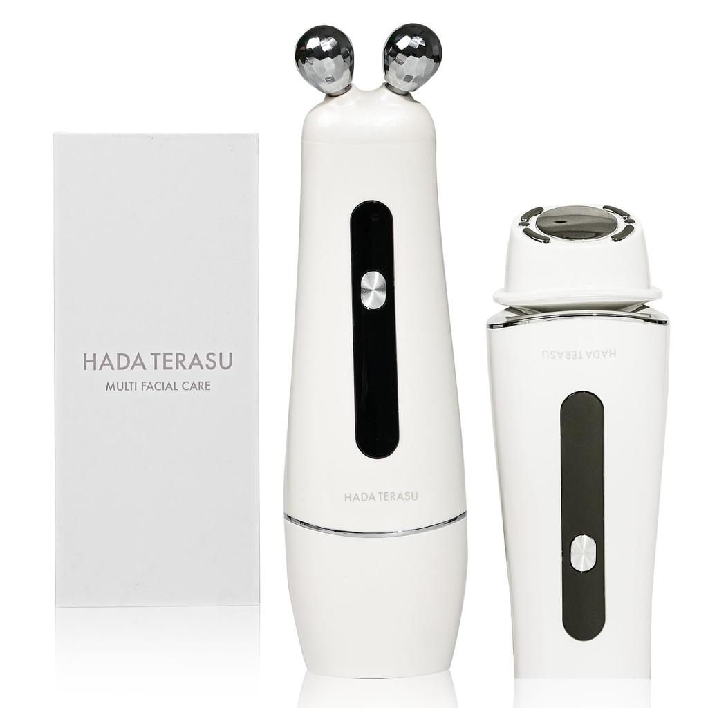 HADA TERASU MULTI FACIAL CARE Hada Terrace Facial Beauty Device with EMS Function, Salon-Supervised 2-Way Beauty Care Roller