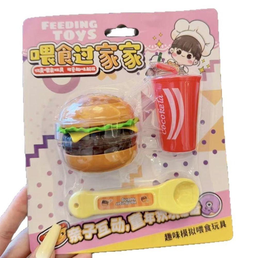 Simulation Food Japanese Early Education Toy Simulation Hamburger Pudding Toy  Early Education