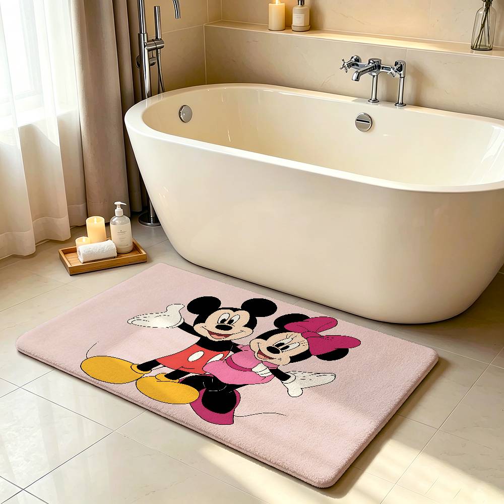 Cute Cartoon M-Mickey M-Mouses Carpet Bathroom Anti-slip Mat Door Mat Home Decoration Mat Entrance Door Mat Scratch-resistant