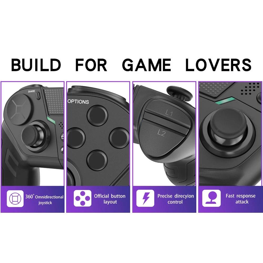 Control for PS4 PS3 PS Playstation 4 3 PC Android Cell Phone Mobile Wireless Controller Bluetooth Gamepad Joystick Game Trigger