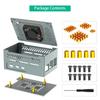 Aluminum Enclosure Box For RPI 5 Board Case With Quiet Efficient Fan and Heatsinks Enhances Performances