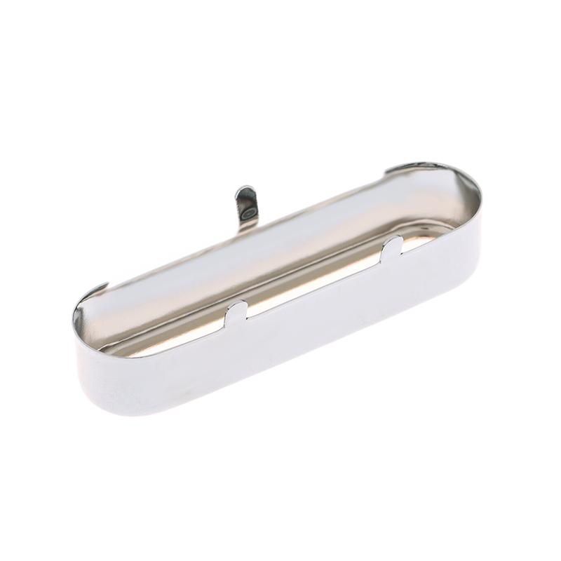 1 Stück Messing-Abdeckung für St Single-Coil Tonabnehmerabdeckung/Deckel/Gehäuse Oben Offen Gitarrenteile 72x20mm Gold/Silber