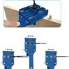Wood Doweling Hole Drill Guide, 6 8 10 mm Dowel Jig Kit Handheld Self Centering Pocket Straight Hole Puncher Saw Tools Set Metal Sleeve Pins Bit for
