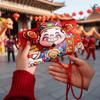 Traditional New Year Red Envelope Chinese Style Cartoon Lucky Money Bag Large Size Fabric Material Hongbao New Year Celebration