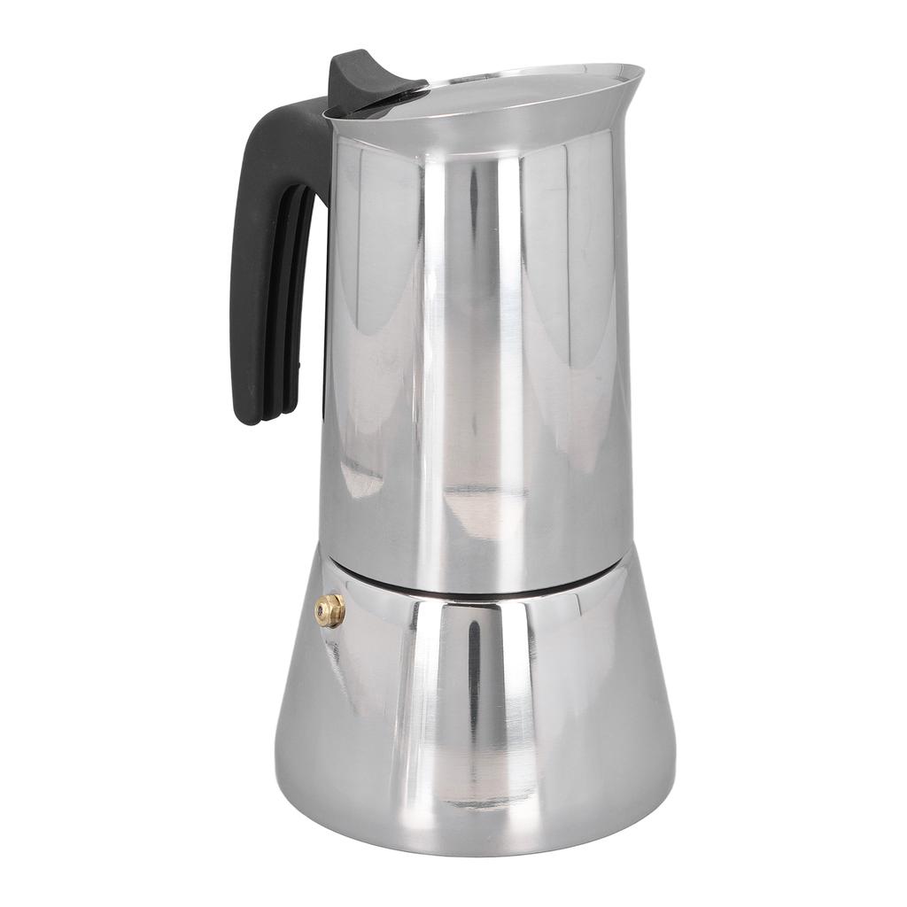 Stovetop Moka Pot 430 Stainless Steel Portable Stovetop Coffee Making Pot for Induction Cooktops 9