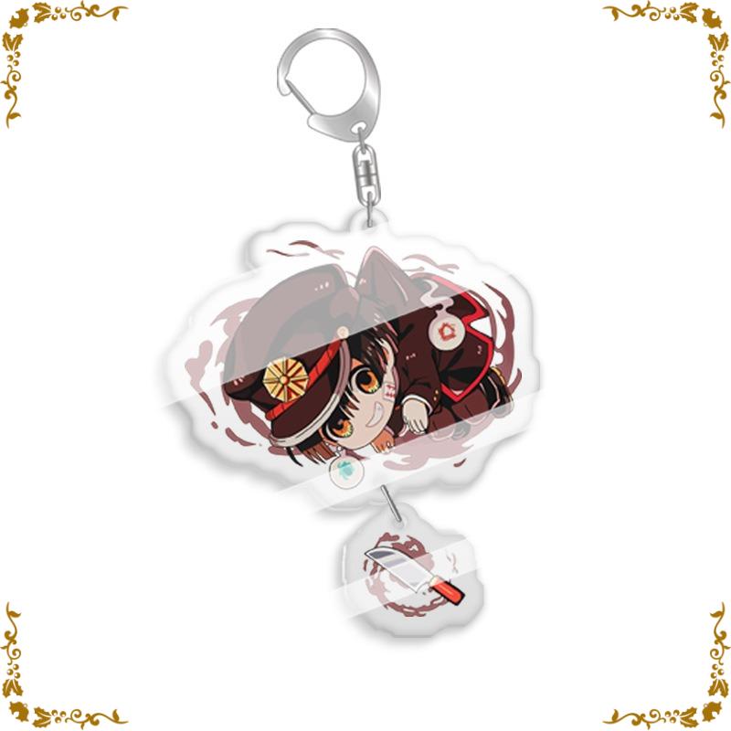 

Toilet Bound Anime Keychain Cartoon Hanako Kun Yashiro Nene Acrylic Keyring Minamoto Kou Bag Decorative Tag