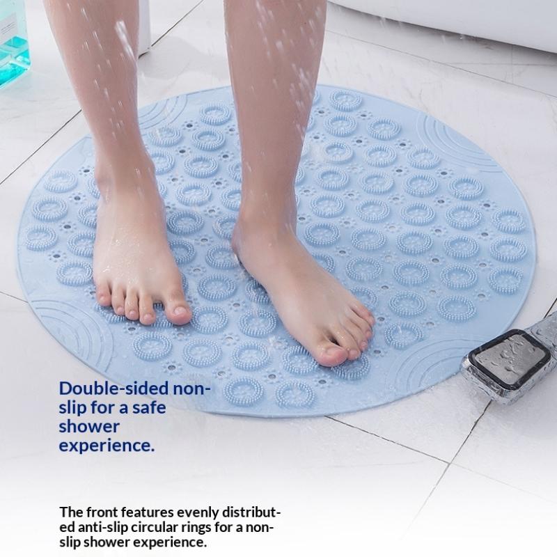 Household Non-slip Mat Bathroom Bath Massage Bathtub With Suction Cup Anti-slip Bath Mat Rug Home Bathroom Carpet Supplies