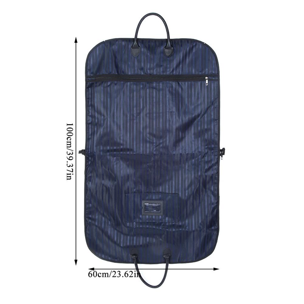 

Practical Waterproof Business Suit Bag Garment Hanging Clothes Protector Business Travel синій